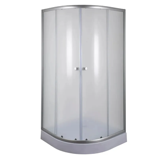 Душова кабіна з низьким піддоном Mixxus PLAIN SCT02-90x90x195-FB SATIN матове скло 4мм (MI6896) MI6896 фото