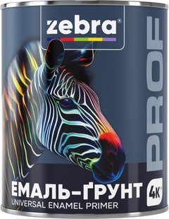 Грунт-емаль ZEBRA prof 0.8 кг жовта 1155 055P 1155 055P фото