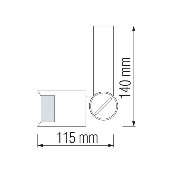 Датчик руху 180" CORONA White CORONA-w фото