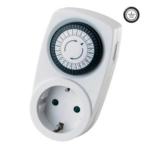 Таймер часу механічний Horoz Electric Timer-1 добовий для розетки 220В TIMER-1 фото