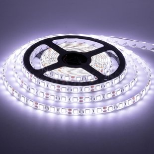 Світлодіодна стрічка smd5050 60Led/m DC12V 14.4w/m IP20 (біла) 1015432 фото