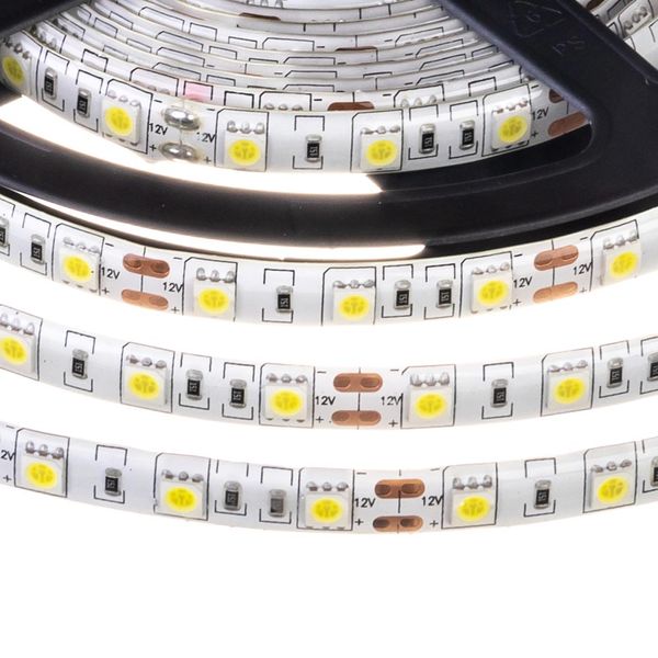 Світлодіодна стрічка smd5050 60Led/m DC12V 14.4w/m IP20 (біла) 1015432 фото