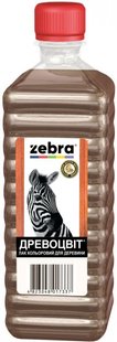 Лак кольоровий деревоцвіт ZEBRA 0.5 л для деревини Каштан 00000004317 фото