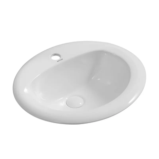 Раковина врізна на стільницю Mixxus Premium TOPPER-1602 515х400х200mm з отвором під змішувач MP6572 фото