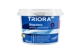 Шпаклівка TRIORA фінішна тонкошарова 0.8кг 02126 фото