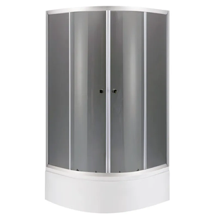 Душова кабіна з високим піддоном Mixxus PLAIN SCT01-90x90x195-GR SATIN сіре тоноване скло 4 MI6895 фото