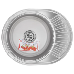 Мийка кухонна Zerix Z5745-06-180E (Satin) (ZX1590) ZX1590 фото
