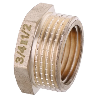 Футорка 1/2"х3/4" Koer KF.F0608.WN без нікелю (KR2985) KR2985 фото