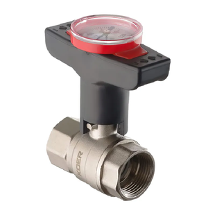 Кран кульовий з пластиковою ручкою та термометром Koer KR.240 - 3/4" ГГ (KR3118) KR3118 фото