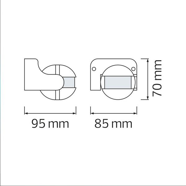 Датчик руху 180" LINEA Black LINEA фото