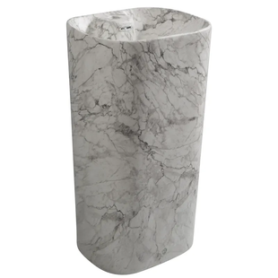 Раковина моноблок MIXXUS PREMIUM DIVERSE-1101 MARBLE 460х380х840mm з отвором під змішувач та пер MP6575 фото