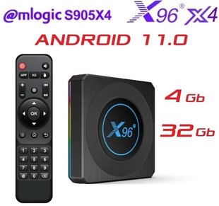 Смарт Android TV BOX X96 4/32Gb Android 11 40462 фото