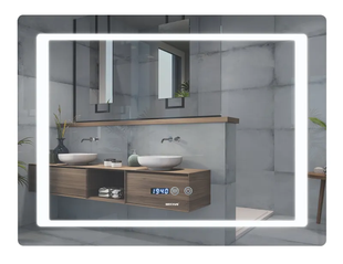 Дзеркало Mixxus Style MR03-90x70 (годинник, LED-підсвічування, антизапотівання) (MI6007) MI6007 фото
