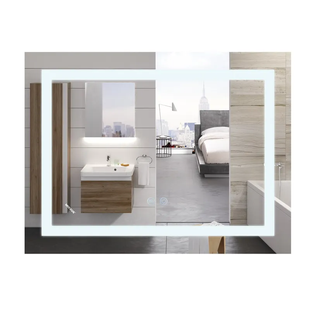 Дзеркало Mixxus WARM MR12-80x70-REVERSE із LED Touch, Anti-fog, димером, регулюванням яскравості (MI6936 MI6936 фото