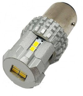 Лампа двоконтактна Global 1157-3030-28SMD P21/5W 12В червоний 57128 фото