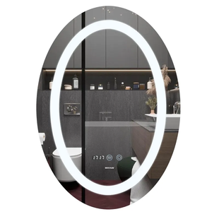 Дзеркало Mixxus Plain MV02-50x70 (годинник, LED-підсвічування, антизапотівка) (MI6010) MI6010 фото