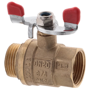 Кран кульовий СК 3/4" ГШБ Б/Н ART.607 (WP0130) WP0130 фото