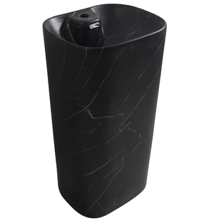 Раковина моноблок MIXXUS PREMIUM DIVERSE-1102 MARBLE 460х380х840mm з отвором під змішувач та пер MP6576 фото