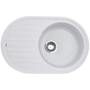 Мийка кухонна Zerix ZS-7750R-01 Біла (ZX4555) ZX4555 фото