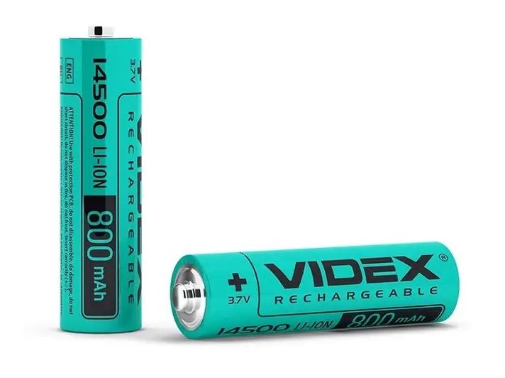 Акумулятор VIDEX Li-ion ICR14500. 800mAh 23810 фото