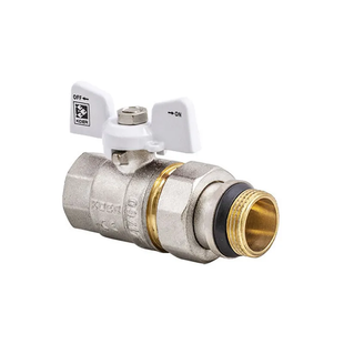 Кран з американкою 3/4 "антипротечка" (Koer KR.227.W-Gi) білий (KR0192) KR0192 фото