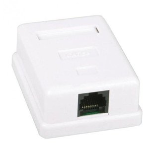 Розетка RJ-45 1-порт кат. 5Е FTP LogicPower LP-212 2303 фото