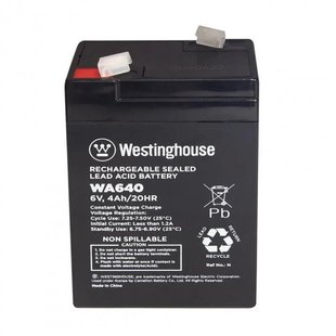 Акумулятор 6V 4.5Ah Westinghouse WA645N-F2 AGM 987628 фото