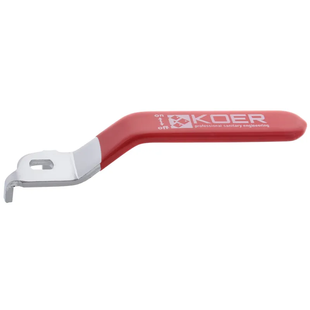 Ручка для крана Koer 1/2''-3/4'' сталева (ZC0570) ZC0570 фото