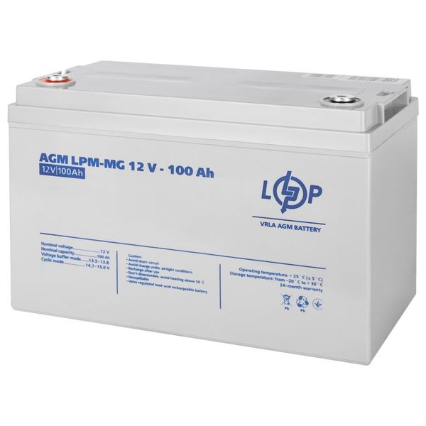 Акумулятор мультигелевий LogicPower LPM-MG 12V - 100 Ah 3877 фото