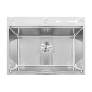 Мийка Mixxus MH7050 NANO-SILVER (3.0/0.8) з н.ст. зі сходинкою для суш., з підст. під ножі (нерж.) MX1943 фото