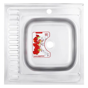 Мийка кухонна Zerix Z6060R-08-180MD (micro decor) (ZS0591) ZS0591 фото