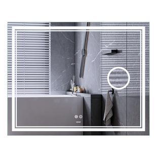 Дзеркало Mixxus Premium QUADRO MR20-100x80 (LED Touch, Anti-fog, димер, лінза) (MP6623) MP6623 фото