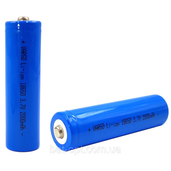 Акумулятор Wimp Li-lon (4000)2000mAh 3.7V 18650 синя (за 1 шт) 40118 фото