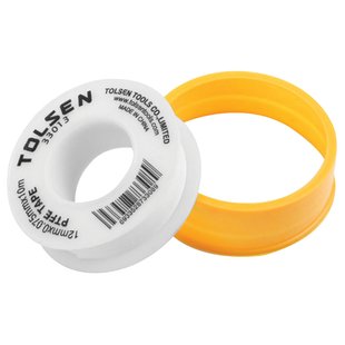 Фум-стрічка Tolsen PTFE 12х0.075мм 10 м 33013 фото