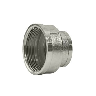 Муфта редукційнна латунна DN32x25 11/4"х1" ВВ нікель Raftec (MP0403) 68048 фото