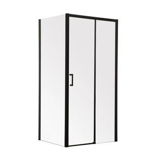 Душова кабіна без піддону Mixxus Premium DIVERSE SC03-100x80x195-TR Black прозоре скло 6мм (M MI6866 фото