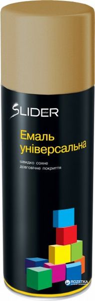 Емаль аерозольна Slider 400мл універсальна 1036 темне-золото 1036 фото