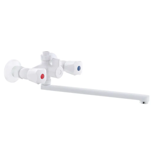 Змішувач для ванни Plamix Omega-140 White (без шлангу та лійки) (PM0558) PM0558 фото