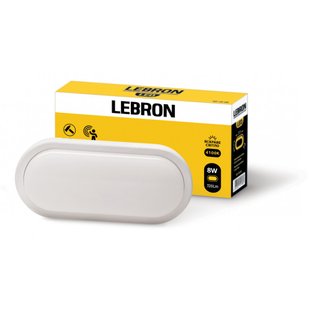 Світильник LED Lebron 8Вт IP54 овал з СВЧ д.р 15-37-21 фото