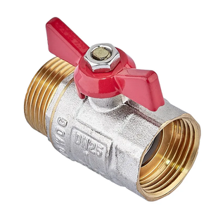 Кран кульовий Waterpro WP607-25FMW - 1" ГШБ (сталевий метелик) (WP3295) WP3295 фото