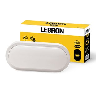 Світильник LED Lebron 15Вт IP54 овал з СВЧ д.р 15-37-25 фото