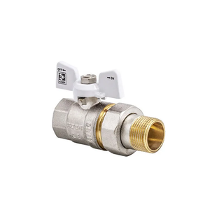 Кран із американкою 1/2" (Koer KR.227.W) білий (KR0015) KR0015 фото