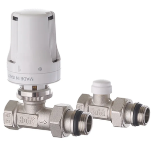 Комплект для підключення радіатора Roho R5161-050K - 1/2" прямий (антипротечка) (RO0119) RO0119 фото
