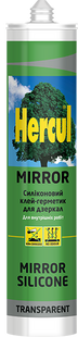 Герметик-клей нейтральний силіконовий для дзеркал HERCUL MIRROR 280мл прозорий HS084 фото